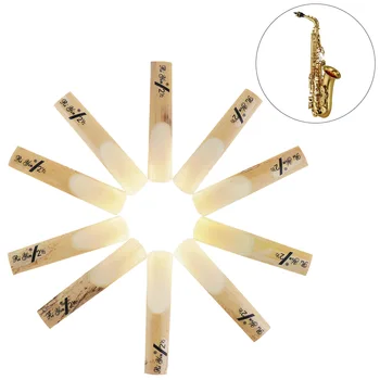 10шт тенор bB саксофон саксофон бамбуковые язычки 2-1/2 прочность 2,5 для саксофона для начинающих/профессионального исполнения