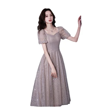 2023 Новое Весенне-Летнее платье Подружки Невесты Средней Длины, Выпускное вечернее платье для женщин