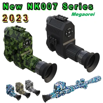 2023 Новый прицел ночного видения Megaorei NK007 для охоты на открытом воздухе 1080P со светодиодом/лазерным ИК-прицелом для прицела