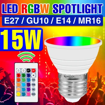 220V Smart LED RGB Light Лампа Tuya E27 Smart Lamp GU10 Лампа E14 LED RGBWW Точечный Светильник 2835 MR16 Bombillas LED Волшебная Лампа С Регулируемой Яркостью