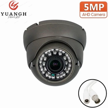 5-Мегапиксельная Купольная камера Безопасности AHD 2,8-12 мм Объектив Ручной Зум Антивандальная HD камера видеонаблюдения ИК Ночного Видения