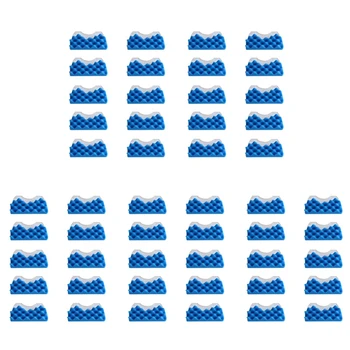 50 комплектов Синего губчатого фильтра, Белого хлопкового фильтра для Samsung DJ97-01040C, запчасти для пылесосов серии