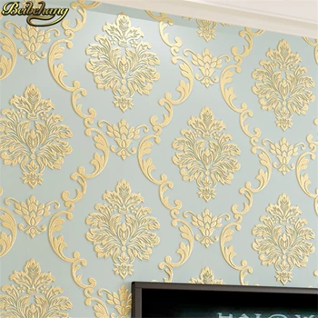 beibehang papel de parede 3D Европейские дамасские цветочные обои для стен 3 d обои для рабочего стола домашний декор гостиная спальня полы