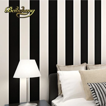 beibehang papel de parede 3D обои для стен 3 d Zebra Современный Короткий Рулон в вертикальную черно-белую полоску Для Гостиной
