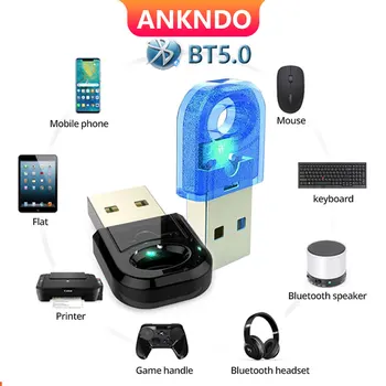 Bluetooth-адаптер True 5.0 Usb-передатчик Bluetooth для ПК, компьютерный рецептор, ноутбук, наушники, аудиопринтер, приемник ключа передачи данных