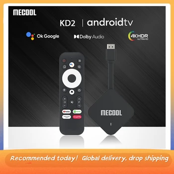 MECOOL KD2 Android 11 TV Stick Amlogic S905Y4 Сертифицированный Google Медиаплеер 4G 32G DDR4 Android Tv 5G WiFi Prime Video TV Stick