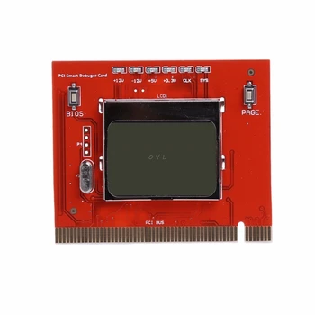 PC LCD PCI Дисплей Компьютерный анализатор Тестер диагностической отладочной карты материнской платы Для настольных ПК-ноутбуков