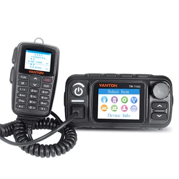 Poc Сеть Ip 25 Вт Мобильный Радиоприемник Для Автомобильной сети общего пользования 4g Радио zello ptt Uhf Vhf Poc Радио Tm-7700d
