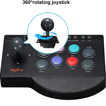 PXN 0082 USB Проводной Игровой Джойстик Аркадная консоль Рокер Боевой Контроллер Игровой Джойстик для PS3/PS4/Xbox/Switch/ПК/Android TV