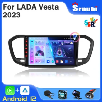 Srnubi 2Din Android 12 Автомагнитола для Lada VESTA 2023 Android Carplay АВТОМАТИЧЕСКИЙ Мультимедийный плеер Android Видео Стерео GPS 4G WIFI DVD
