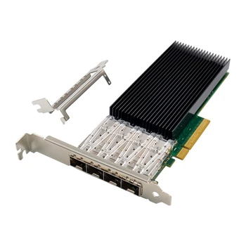 ST7329 X722-DA4 PCIe X8 10GbE Серверная Оптическая сетевая карта С Четырьмя Портами 10G SFP + Серверная Оптоволоконная сетевая карта IWARP RDMA