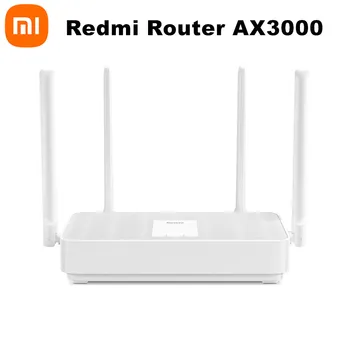 Xiaomi Redmi Router AX3000 WiFi-6 Гигабитная Беспроводная сеть 2,4 G 5G Двухъядерный с 4 Усилителями сигнала Антенна с высоким коэффициентом усиления
