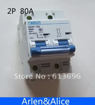Автоматический выключатель MCB 2P 80A 400V 50HZ/60HZ