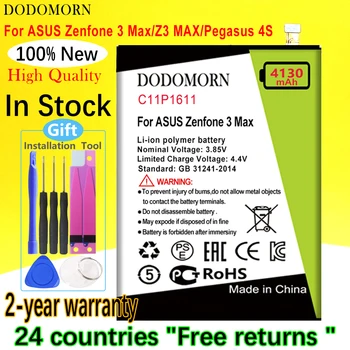 Батарея DODOMORN C11P1611 Для ASUS Zenfone 3 Max Z3 MAX/Pegasus 4S Max Plus M1 ZB570TL ZC520TL PegASUS 3x008 + Номер для отслеживания