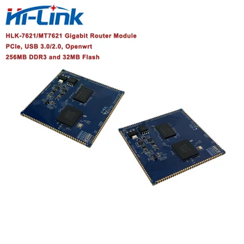 Бесплатная доставка Hi-Link 5 шт./лот, модуль маршрутизатора GbE Gigabit Ethernet с чипсетом MT7621A, Высокая/быстрая скорость HLK-7621