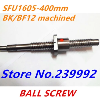 Бесплатная Доставка SFU1605 400 мм RM1605 400 мм Рулонный шариковый винт 1 шт. + 1 шт. шариковая гайка для SFU1605 BK12/BF12 с торцевой обработкой