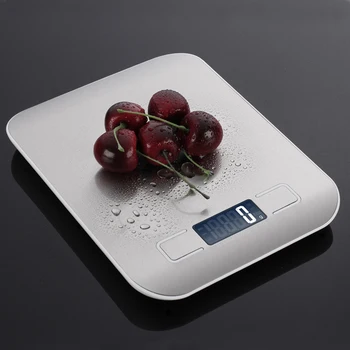 Бытовые кухонные весы 5 кг/10 кг 1 г Пищевые Диетические Почтовые Весы баланс Измерительный инструмент Тонкие ЖК-цифровые электронные весы