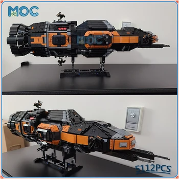 Военный Космический корабль серии Expanse Tachi Rocinante- Легкий фрегат класса Корвет ECF-270, Строительные Блоки, Детские игрушки 