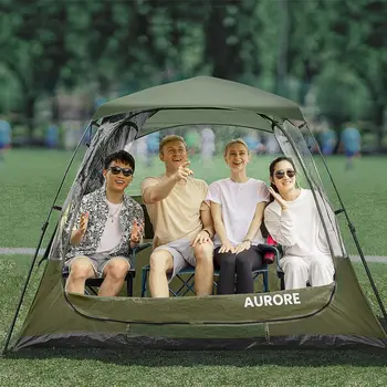 Всплывающее укрытие для палатки, Погодная спортивная палатка вместимостью до 4 человек, Большая ТПУ-капсула для защиты от дождя, ветра и холодных насекомых, Мощная защита от ультрафиолета с