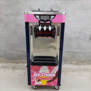 Высокоэффективная вертикальная машина для приготовления мороженого Sanwei с универсальным колесом