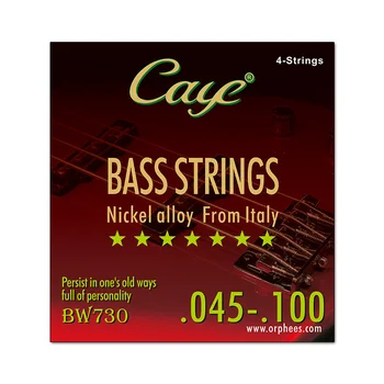 Гитарные струны Caye Crossing 4/5/6 Струнные струны для электрической бас-гитары с шестигранным стальным сердечником