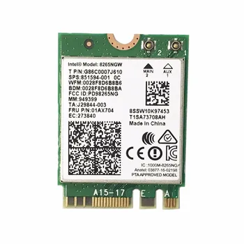 Для Intel Двухдиапазонная беспроводная-AC 8265 8265NGW WiFi Карта для Lenovo E470 E570 L570 P50 P51 P70 P71 T470P T470 T470S P/N 01AX704