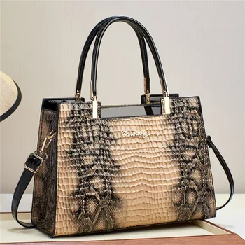 Женская модная сумка 2023 года в стиле ретро с крокодиловым узором, легкие роскошные сумки через плечо, текстура PU, сумка через плечо для поездок на работу, Новая универсальная