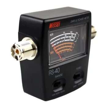 Измеритель мощности КСВ стоячей волны RS-40 0-20 Вт с разъемом MJ-MJ, заменяющий двухдиапазонный динамометр Redot 1050A UV для портативной рации