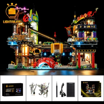 Комплект светодиодных ламп LIGHTAILING для 71799 городских рынков, набор строительных блоков (не включает модель) Игрушки для детей