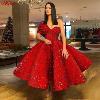 Красное бальное платье, Платья для выпускного вечера 2021, Халаты для женщин, пышные вечерние платья, Халат высокого качества, Элегантные вечерние платья с блестками