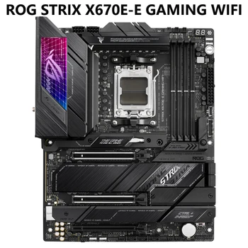 Материнская плата ASUS ROG STRIX X670E-E GAMING WIFI 6E с разъемом AM5 LGA 1718 AMD Ryzen 7000 для игр, 18 + 2 ступени питания, PCIe 5.0, DDR5