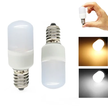 Мини E14 E12 Светодиодная Лампа 1,5 Вт 2835 SMD T22 Холодный Теплый Белый Свет Лампы 85-265 В Для Холодильника С Морозильной Камерой Заменить Галогенную Лампу 15 Вт