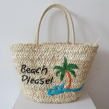Модная и стильная сумка из кокосовой соломки, идеально подходящая для модницы