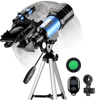 Мощный 150X Детский Астрономический Телескоп 70 мм с Окуляром для Космического Монокуляра, Бинокль Ночного Видения для Наблюдения за Звездами, Подарки для Кемпинга
