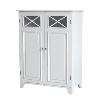 Напольный шкаф с поперечным формованием и 2 дверцами, белые полки, органайзер для хранения, Органайзер для ванной комнаты C