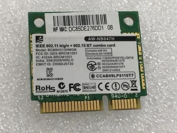 Новинка Для AzureWave AW-NB047H BCM4313 Half Mini PCI-E 802.11 B/G/N Wifi для беспроводной карты Bluetooth