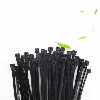 Новые 500 шт. черные/белые нейлоновые кабельные стяжки 3*200 мм, самоблокирующиеся шнуры, ремни, высококачественная антикоррозийная