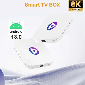 Новый H96 MAX M1 Smart TV box Android 13,0 Rockchip RK3528 Поддержка 8K Видео Двойной WiFi Bluetooth Google Voice Player телеприставка