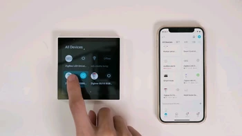 новый дизайн 2022 года, 4-дюймовая панель управления tuya smart home automation, контроллер шлюза zigbee с голосовым управлением alexa google home