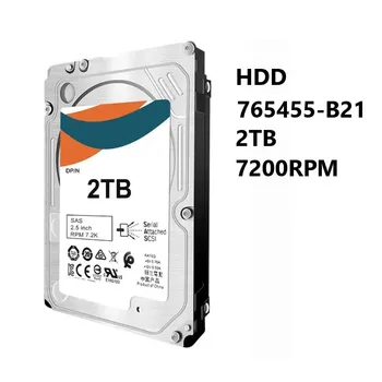 Новый Жесткий диск HDD 765455-B21 2 ТБ 7200 Об/мин 2,5 дюйма SFF с цифровой подписью Прошивки SATA-6G Жесткий диск для серверов H + P-E-ProLiant Gen8 Gen9 Gen10