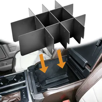 Органайзер для подлокотников Центральной консоли, вставка-разделитель для Ford F150 2015-2019, лоток для подлокотников, коробка для вторичного хранения