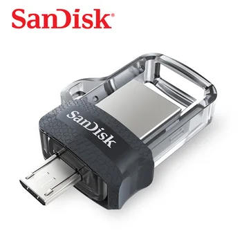 Оригинальный Sandisk SDDD3 Экстремально высокая скорость 150 М/с Двойной OTG USB флэш-накопитель 64 ГБ 128 ГБ 32 ГБ 16 ГБ Флеш-накопитель USB3.0 флешка Подлинная