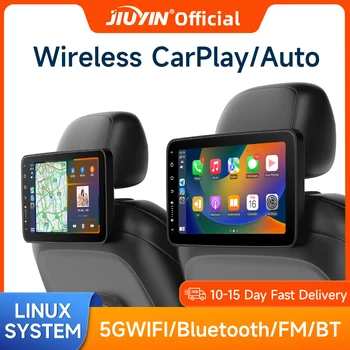 Подголовник, монитор, планшет, беспроводной Carplay Android Auto, Видеоплеер на заднем сиденье автомобиля, FM-Bluetooth, AirPlay, Полный сенсорный экран