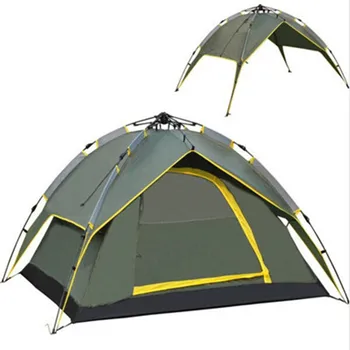 Портативная автоматическая палатка для кемпинга, Двухслойная Мгновенная установка, Уличная семейная палатка, Походная портативная палатка для альпинизма, 3-4 человека