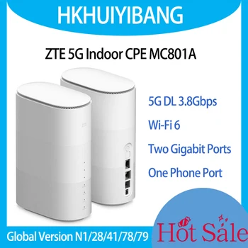 Разблокированный ZTE 5G Внутренний CPE Маршрутизатор MC801A Глобальной версии 802.11AX WiFi 6 Беспроводной Модем 5G NSA + SA WiFi Ретранслятор Точка Доступа Sim-карта