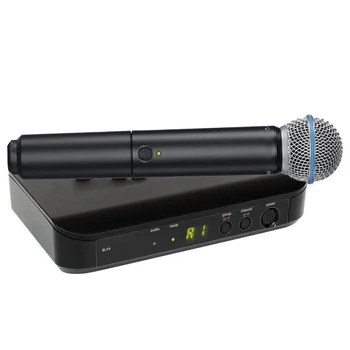 Система BLX4 BLX24 PG58 SM 58 BETA58 Беспроводной Микрофон 2 Канальный UHF Двойной Комплект для Выступления на сцене Караоке Shure