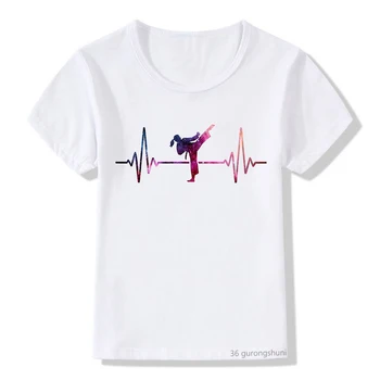Танцующее сердце, Тхэквондо, Пусть ваша уверенность сияет, Волейбольные футболки для девочек, Повседневные спортивные футболки, Летние футболки для мальчиков, Подростковые футболки