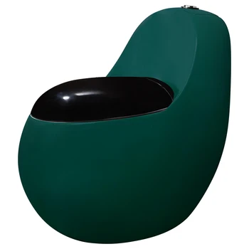 Темно-зеленый Туалет Home Creative Egg для ванной комнаты с подсветкой, Роскошный Индивидуальный Унитаз, цветной унитаз
