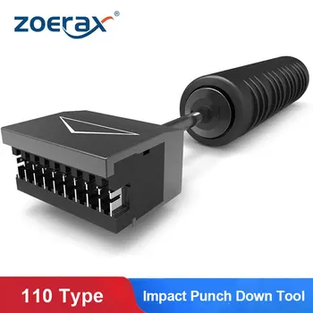 Ударный перфоратор ZoeRax, 5 пар с лезвием, Универсальный для сети панельных телефонных модулей 110 типа