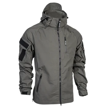 Уличная тактическая легкая куртка TRN BACRAFT, охотничье боевое пальто для поездок на работу (размеры S, M, L, XL, XXL /Дымчато-зеленый)
